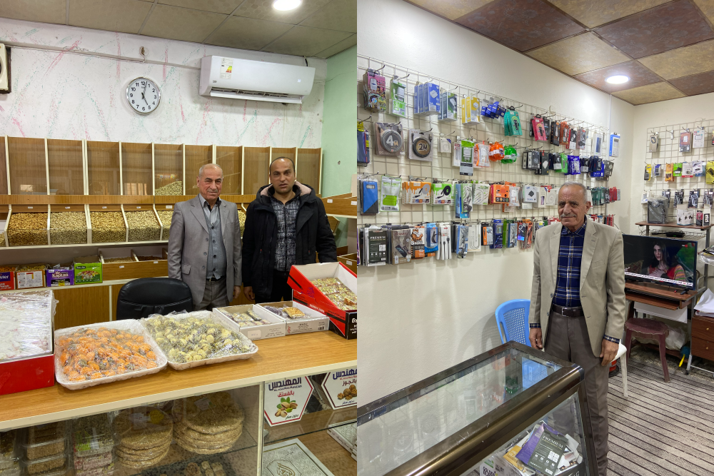 Sweets and electrical supply shops in Karamles doing well!